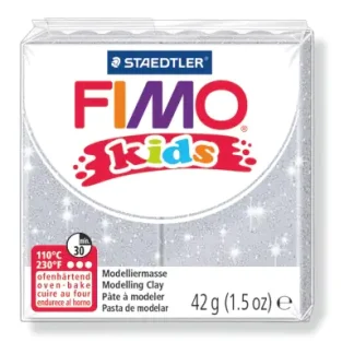 Staedtler FIMO kids Glitter silber, 42 g
