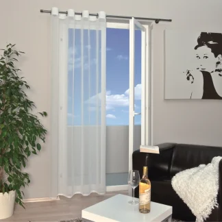 Ösenschal natur, 140 x 235 cm