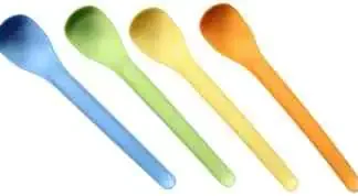 Fackelmann Eilöffel 14 cm transparent oder weiß 4 Stück
