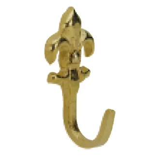 Hettich Zierhaken 52 x 21 x 26 mm Zinkdruckguss gold - 2 Stück