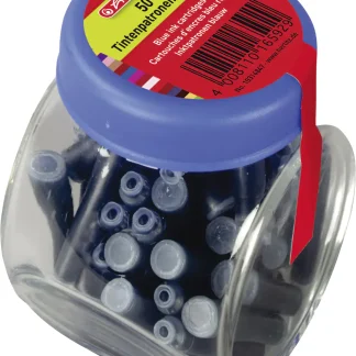herlitz Tintenpatronen im Glas 50 Stück, Standard, löschbar