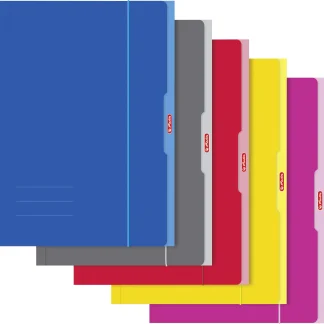 herlitz Sammelmappe A3 farbig sortiert rot, gelb, pink, grau, blau