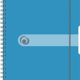 herlitz Spiralblock to go A4 80Blatt blau Sonderlineatur kariert