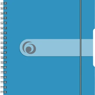 herlitz Spiralblock to go A5 80 Blatt Motiv tr.blau Sonderlineatur kariert