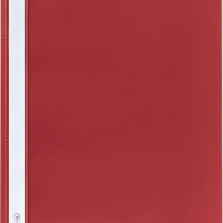 herlitz Schnellhefter A4 PP transparenter Vorderdeckel rot