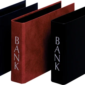 herlitz Bankordner DL 2 Bügel PP-Folienbezug Silberprägung