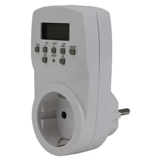 Wochenzeitschaltuhr digital mini für innen weiß