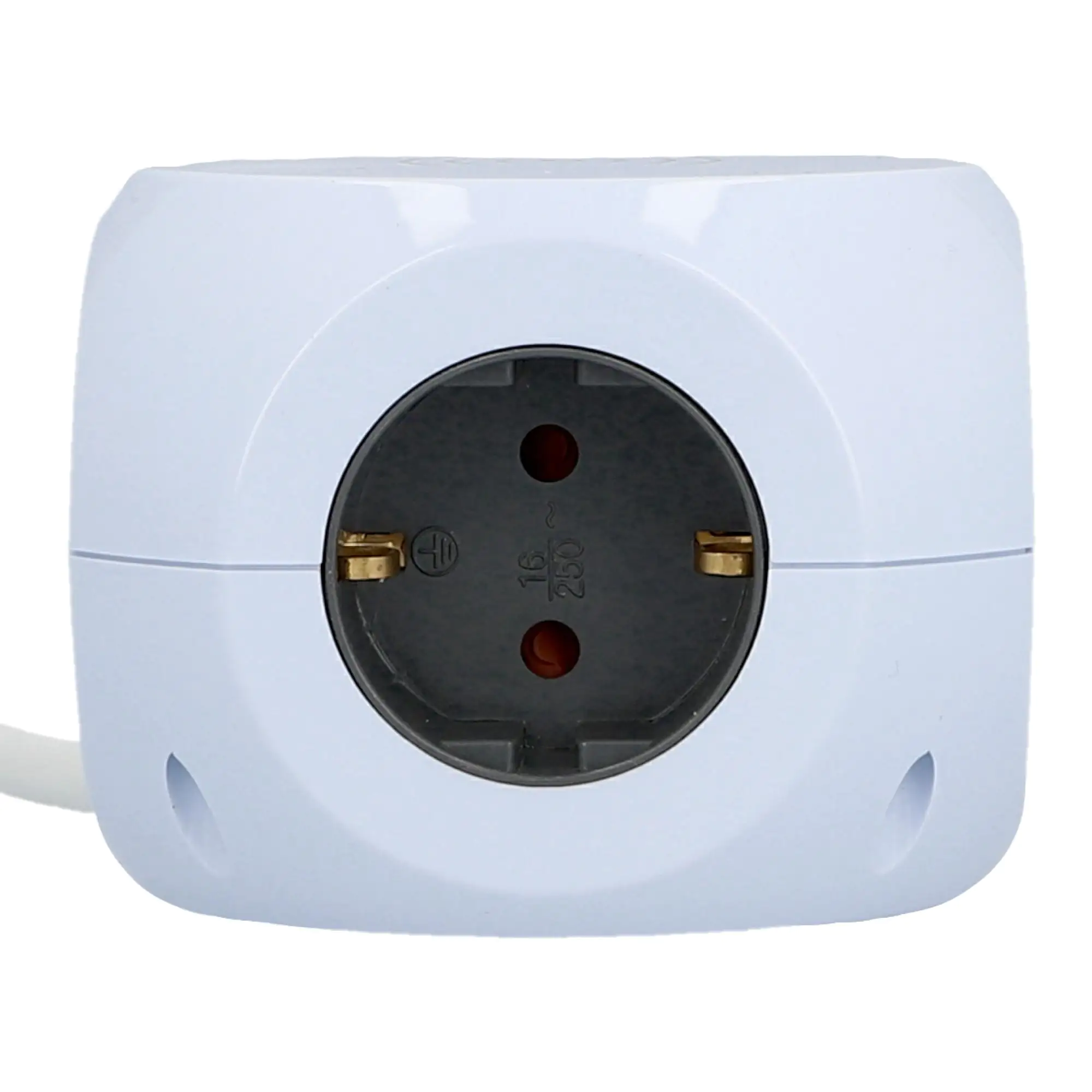 Steckdosen Würfel induktives Laden & USB A+C, 1,4 m, weiß