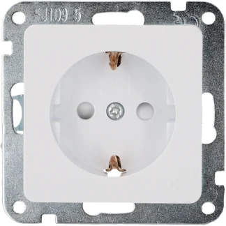 Unitec Steckdose LeMans ultraweiß mit Berührungsschutz