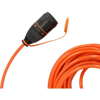 Unitec Verlängerungskabel 5 m H07BQ-F3G1,5, max. 3600W, orange, IP44