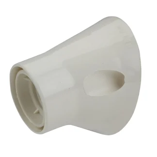 Wandfassung schräge Ausführung E 27, weiß