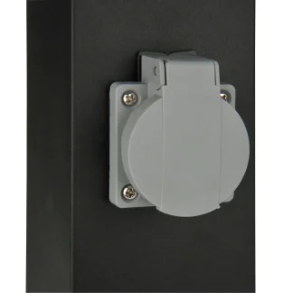 Edelstahl Außensteckdose 2 Steckdosen, ohne Kabel