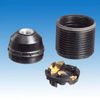 Lampen-Fassung Außengewindemantel E 14, schwarz