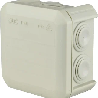 OBO Aufputz-Abzweigkasten 1-fach CD500 weiß, IP55 90x90x52mm grau