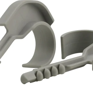 Einzelsteckschelle 20-25mm grau 10x