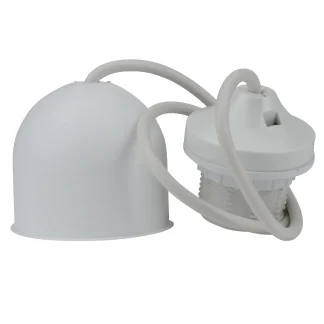 Lampen-Pendel mit Fassung E 27, weiß