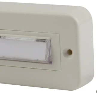 FRIEDLAND Klingel-Taster 1-fach Aufputz eckig mit Namensschild weiß