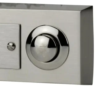 Klingel-Taster 1-fach Aufputz edelstahl