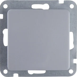 Unitec Aus-Wechselschalter mit Wippe silber, Serie Genua