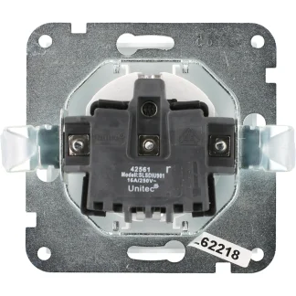 Unitec Steckdose mit Berührschutz ultraweiß, Serie Melbourne