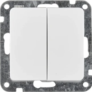 Unitec Serienschalter Monaco mit Wippe ultraweiß