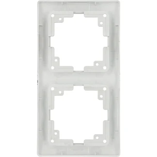 Unitec Abdeckrahmen Monaco 2-fach platin