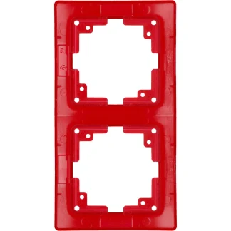 Unitec Abdeckrahmen Monaco 2-fach rot