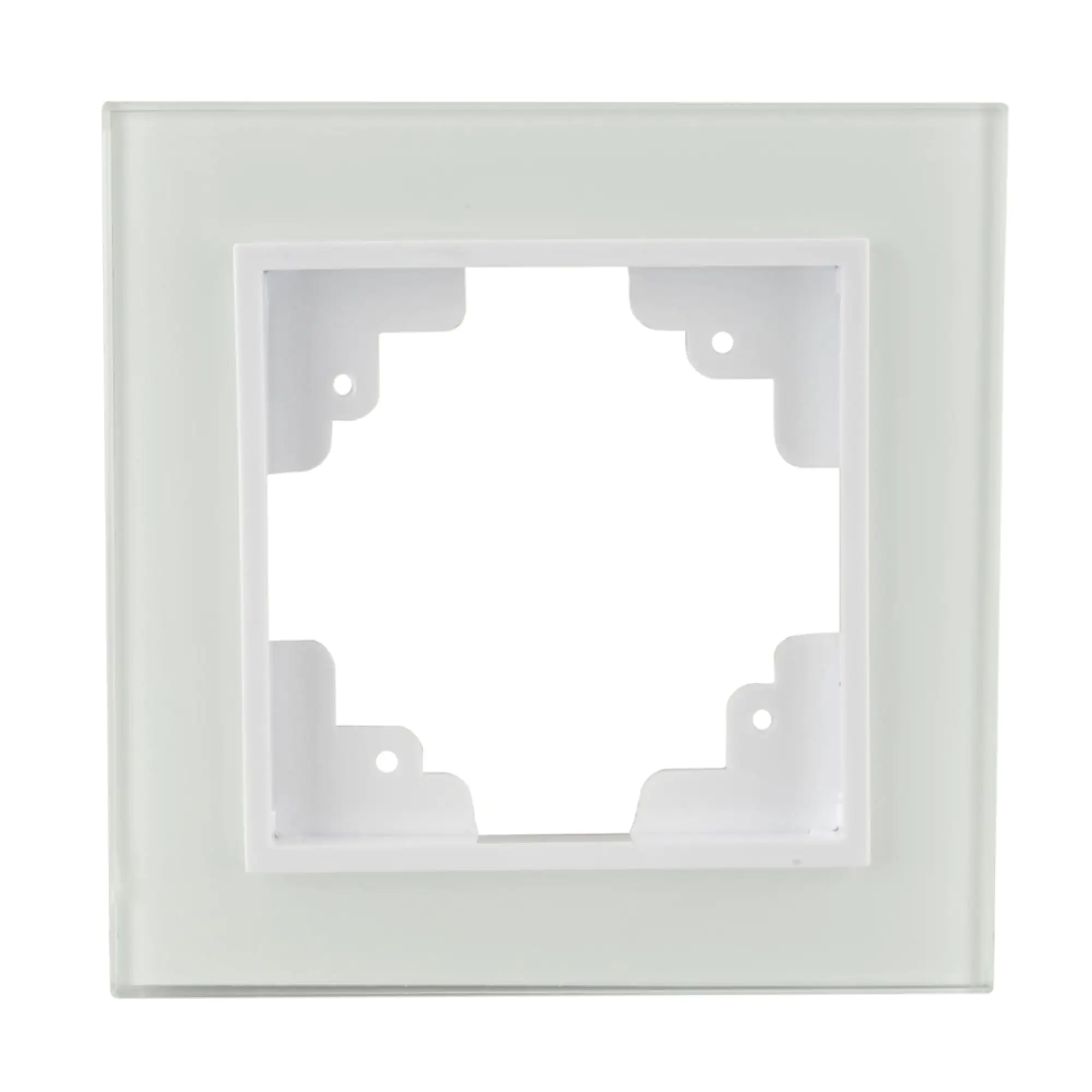 Abdeckrahmen 1-fach Melbourne, echtglas