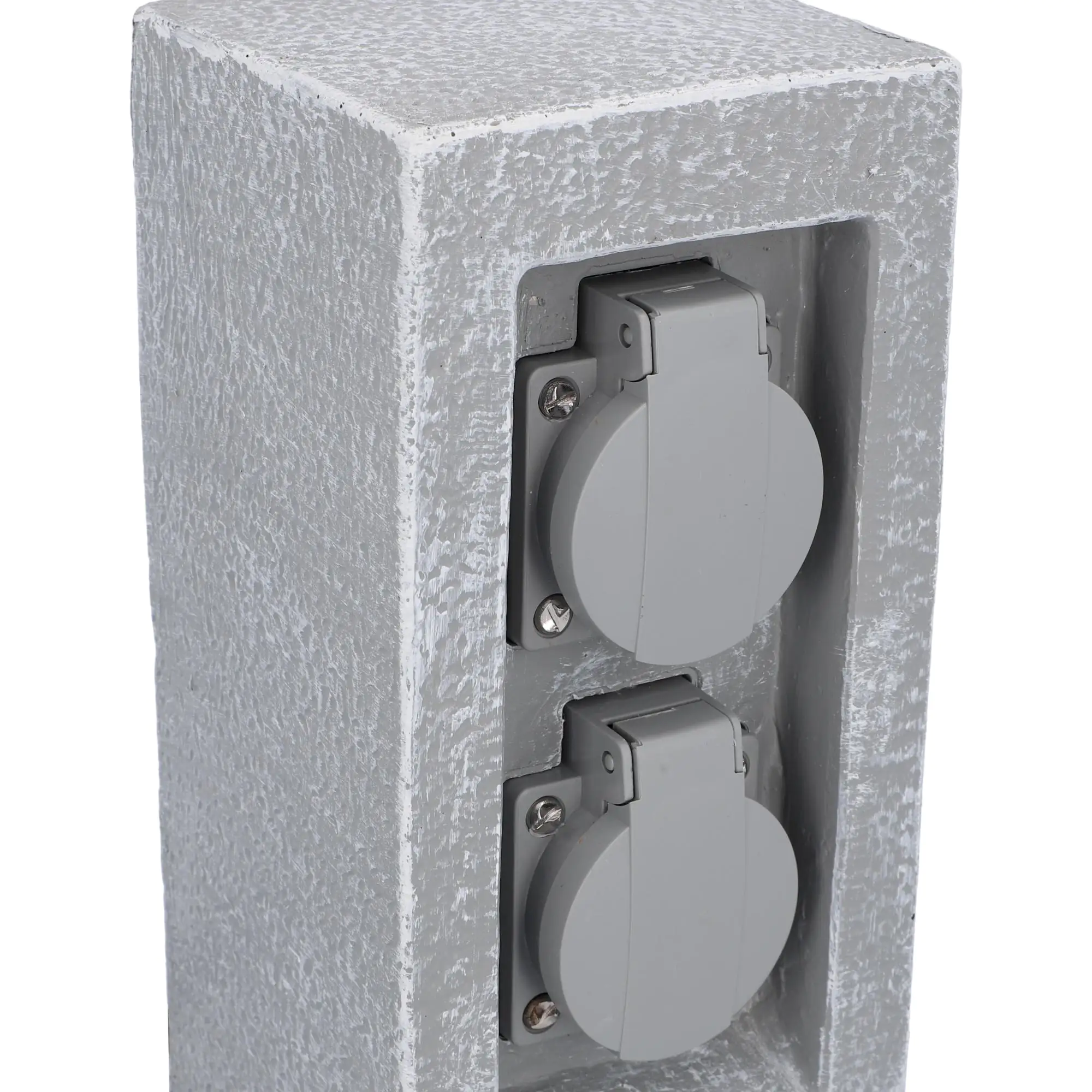 Steckdosen-Verteiler Granit 2 Steckdosen, 1 mechanische Zeitschaltuhr