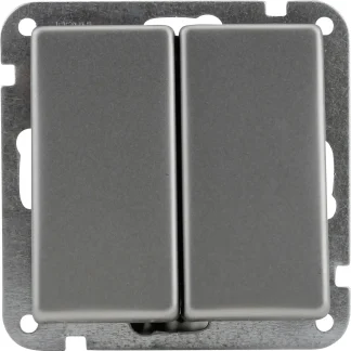 Unitec Serienschalter edelstahl edelstahl, Serie Imola