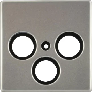 Unitec Abdeckung SAT/TV edelstahl, Serie Imola