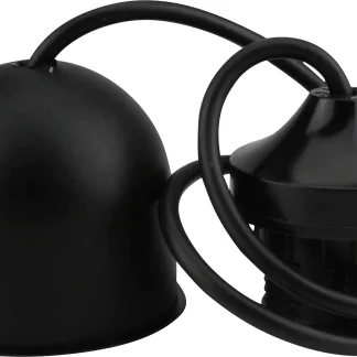 Lampen-Pendel mit Fassung E 27, schwarz