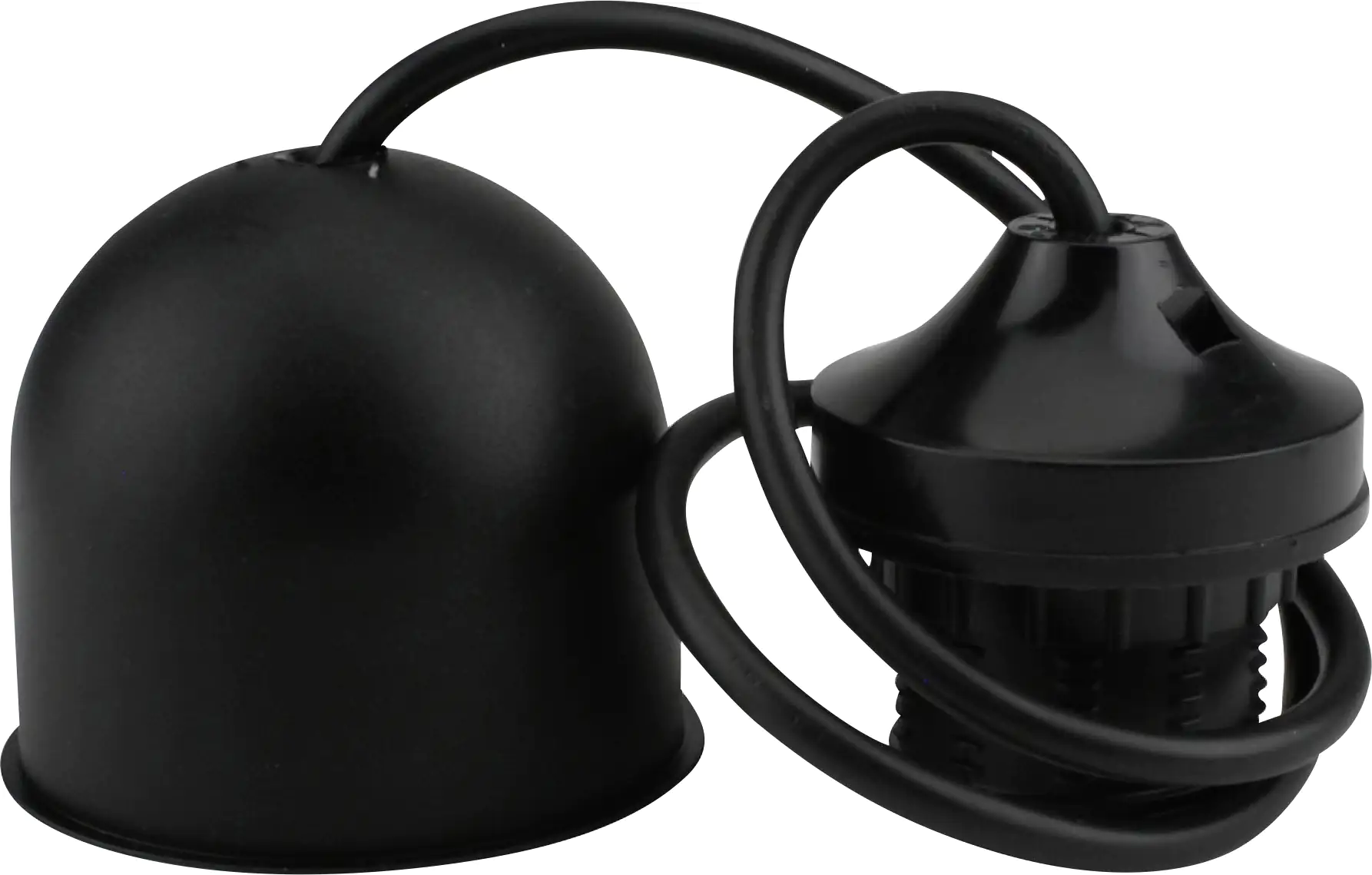 Lampen-Pendel mit Fassung E 27, schwarz