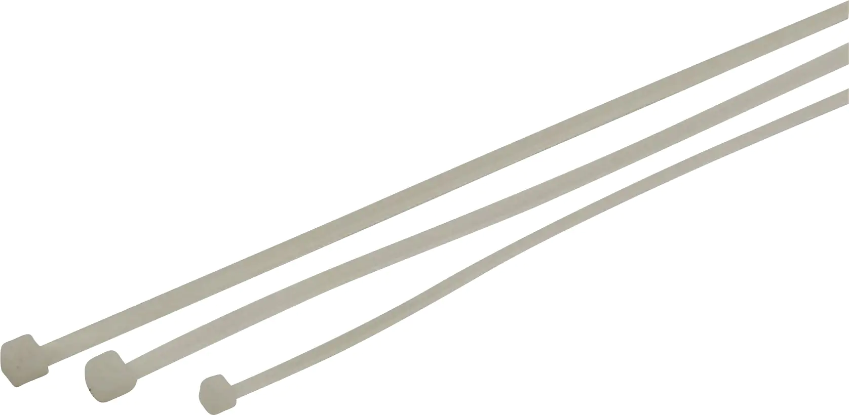 Kabelbinder-Set 3 x 25 Stück, sortiert, transparent