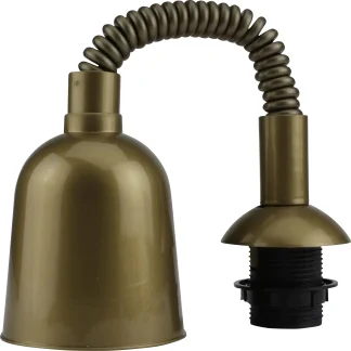 Leuchtenzugpendel mit Fassung E 27, gold