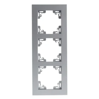 Unitec Abdeckrahmen 3-fach Melbourne, silber