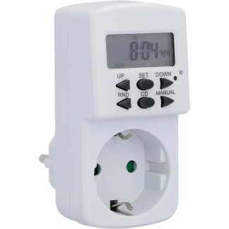 Wochenzeitschaltuhr digital, mini, für innen, weiß