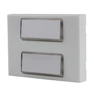 Klingel-Taster 2-fach Aufputz eckig