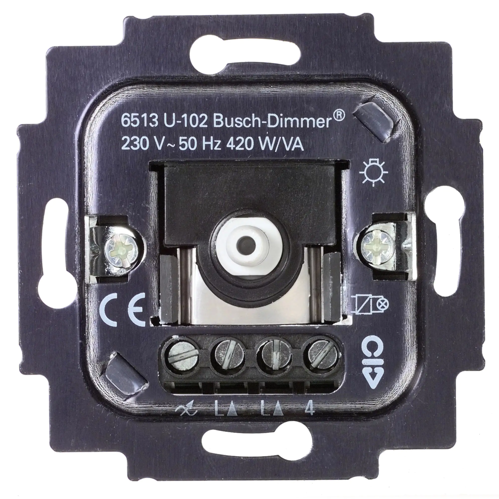 Busch-Jaeger Dimmereinsatz Glüh- und Halogenlampen 40-420 Watt, 6513 U-102