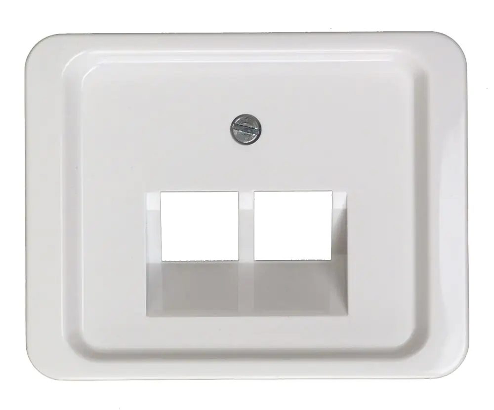 Busch-Jaeger UAE-Abdeckung 2-fach Alpha Nea, studioweiß, 1803-02-24G