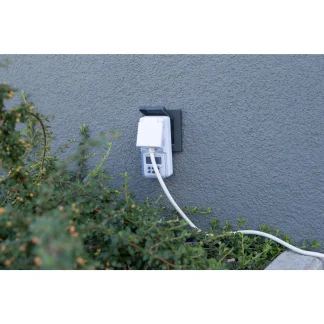 Wochenzeitschaltuhr mini 1.800 W mit Schutzabdeckung digital, weiß, IP44