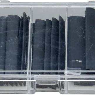 Schrumpfschlauch Set 100-teilig 1,5 - 13 mm Schrumpfrate 2:1, schwarz