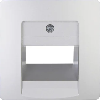 Kopp UAE-Abdeckung Paris silber, Schrägauslass, 1-2Anschlüsse, 326120185