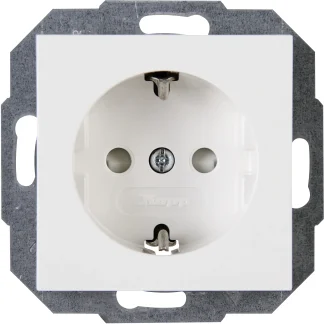 Kopp Schutzkontakt-Steckdose 1-fach ATHENIS reinweiß, 940029084