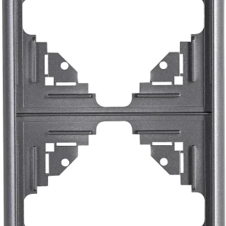 Kopp Abdeckrahmen 2-fach Malta, silber-anthrazit, 309215068