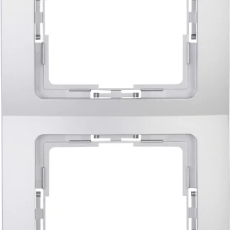 Kopp Abdeckrahmen 2-fach Paris silber, 308520068