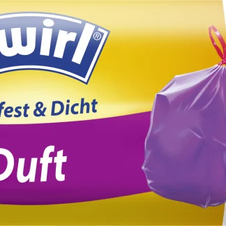 Swirl® Duft-Müllbeutel Vanille-Lavendel 20 L Reißfest & Dicht