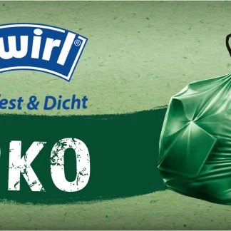 Swirl Öko Müllbeutel mit Tragegriff 60 L 8 Stück