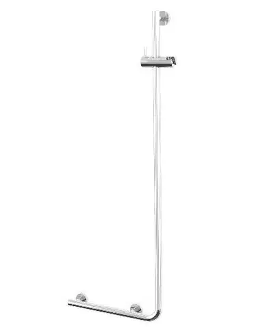 Tiger Boston Haltegriff mit Brausehalter rechts poliert