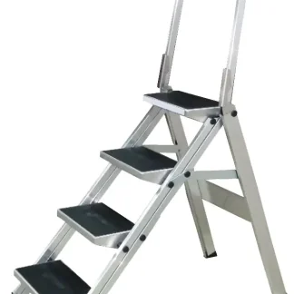 Krause Klapptreppe Stabilo 1 x 4 Stufen mit Haltebügel Arbeitshöhe 2,90 m